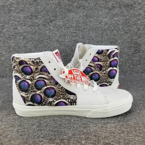 ✅ Womens 7.5 VANS Sneakers SK8-Hi National Geographic White/Animal Print Shoes - Picture 9 of 10